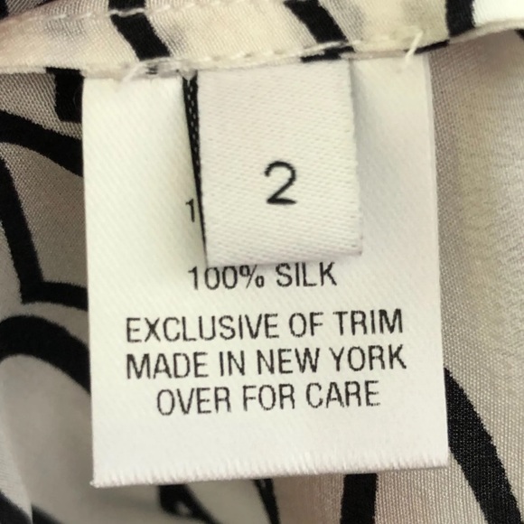 Kimora Lee Simmons Silk Blouse Open Back Sz 2 NWT - Picture 10 of 12